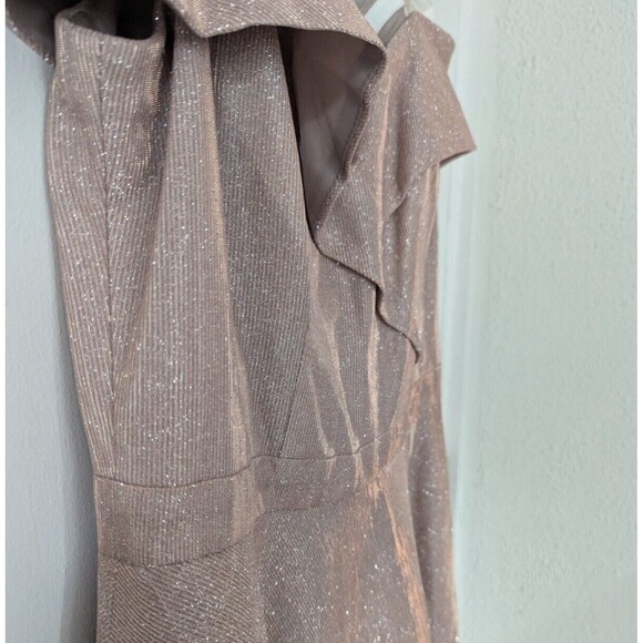 Xscape Off-Shoulder Glitter Gown - Picture 7 of 9